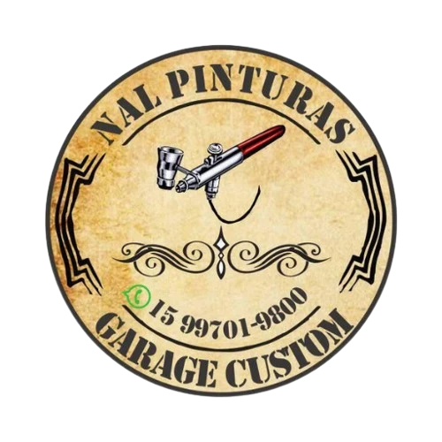 Logotipo da NAL Pinturas Garage Custom, oficina especializada em pintura e aerografia de motos em Sorocaba.